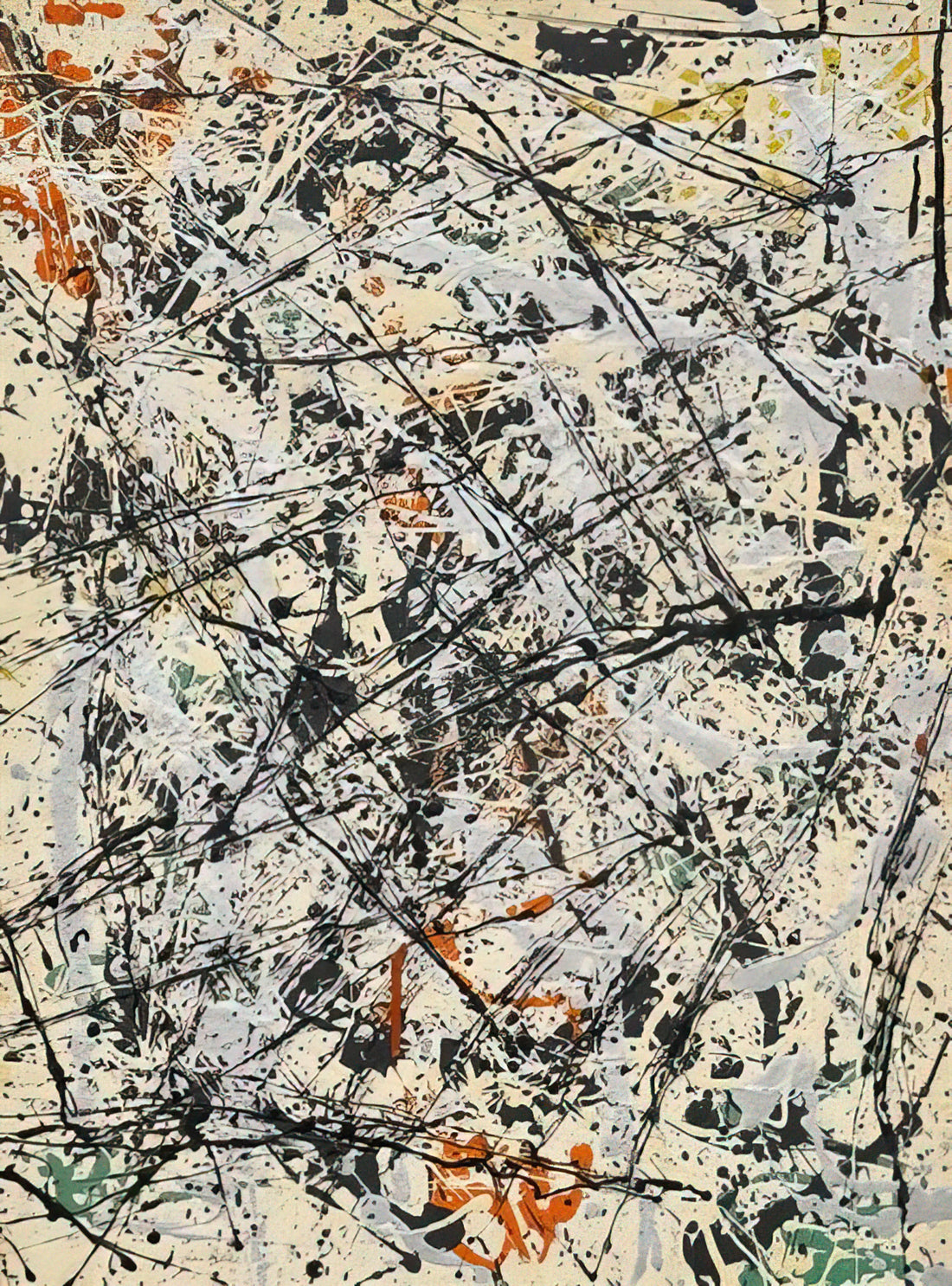 Famous Artist Splatter Paint: The Revolutionary Technique That Redefined Modern Art - NUMBER 32 1947 by Jackson Pollock