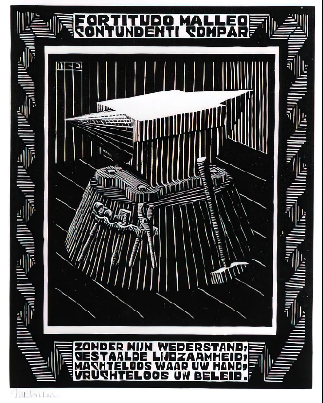 Famous Escher Paintings: A Curator's Guide to the Master of Impossible Worlds - EMBLEMATA ANVIL by MC Escher