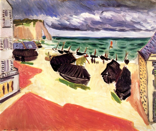 Famous Henri Matisse Paintings: A Curator's Guide to His Masterpieces - FISHING BOATS IN WINTER ETRETAT 1921 by Henri Matisse