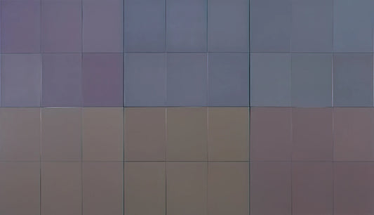 Fernand Leduc Acrylic Print: A Modernist Masterpiece in Your Space - Microchromie, gris puissance [6] by Fernand Leduc