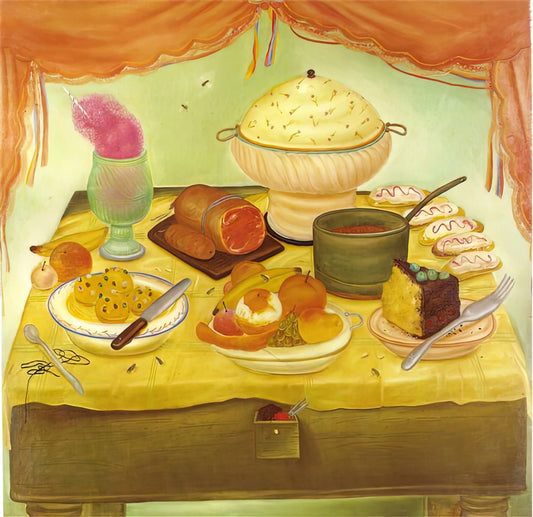 Fernando Botero's Famous Paintings: A Curated Guide to His Voluminous Masterpieces - STILL LIFE by Fernando Botero