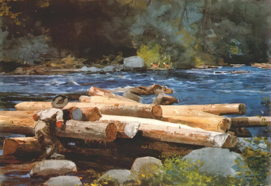 Fox Hunt by Winslow Homer: A Masterpiece of American Realism and Nature's Drama - HUDSON RIVER by Winslow Homer