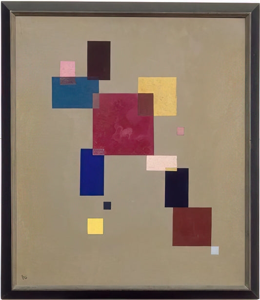 Framed Kandinsky: A Curator's Guide to Displaying Abstract Masterpieces - THREE RECTANGLES 1930 by Wassily Kandinsky