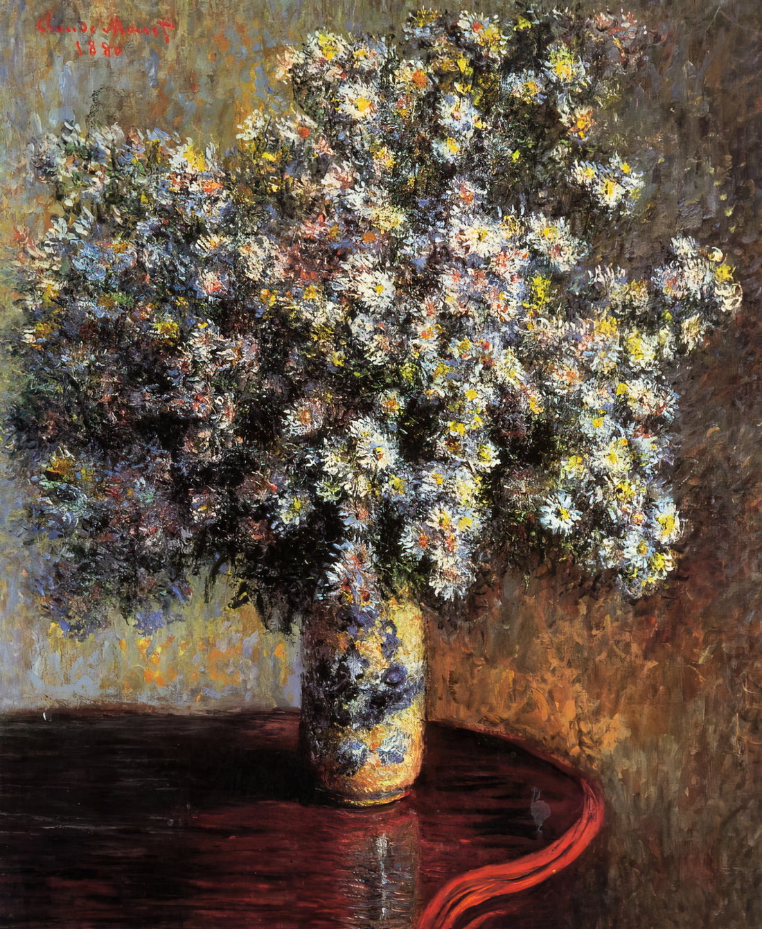 Framed Monet: A Curator's Guide to Displaying Impressionist Masterpieces - Asters by claude monet