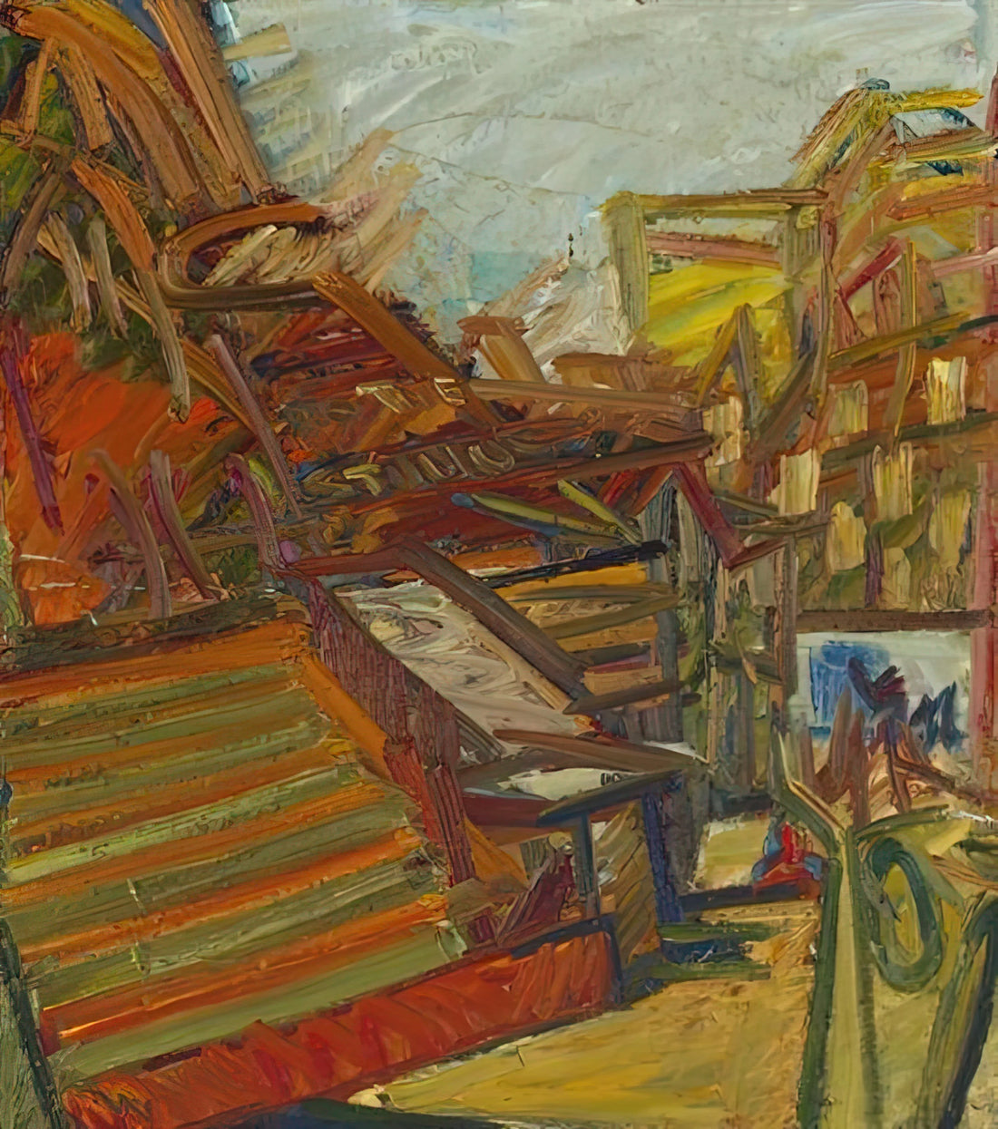 Frank Auerbach: The Painter of Post-War London's Raw Essence - TO THE STUDIOS 1991 by Frank Auerbach