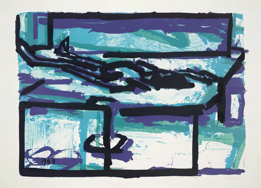 Frank Helmut Auerbach: The Relentless Visionary of Post-War British Art - RECLINING FIGURE I by Frank Auerbach