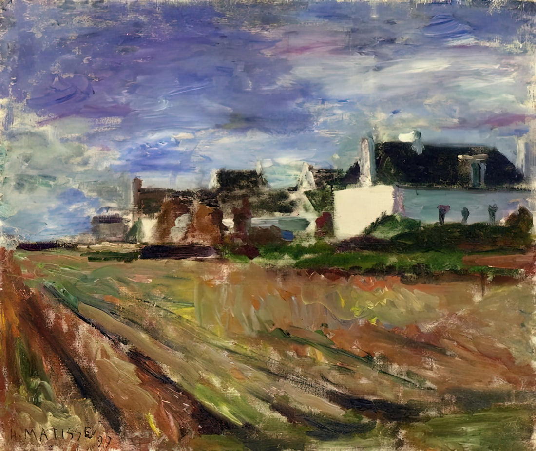 Galerie Matisse Ltd: A Legacy of Curating Modern Masterpieces - FARMS IN BRITTANY BELLE ILE 1897 by Henri Matisse