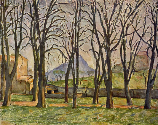Gardanne by Paul Cézanne: A Pivotal Landscape in Modern Art History - Chestnut Trees at the Jas de Bouffan by Paul Cézanne