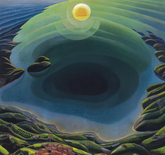 Gerardo Dottori Framed Canvas Print: A Futurist Masterpiece for Modern Interiors - Aurora sul Golfo - 1935 by Gerardo Dottori