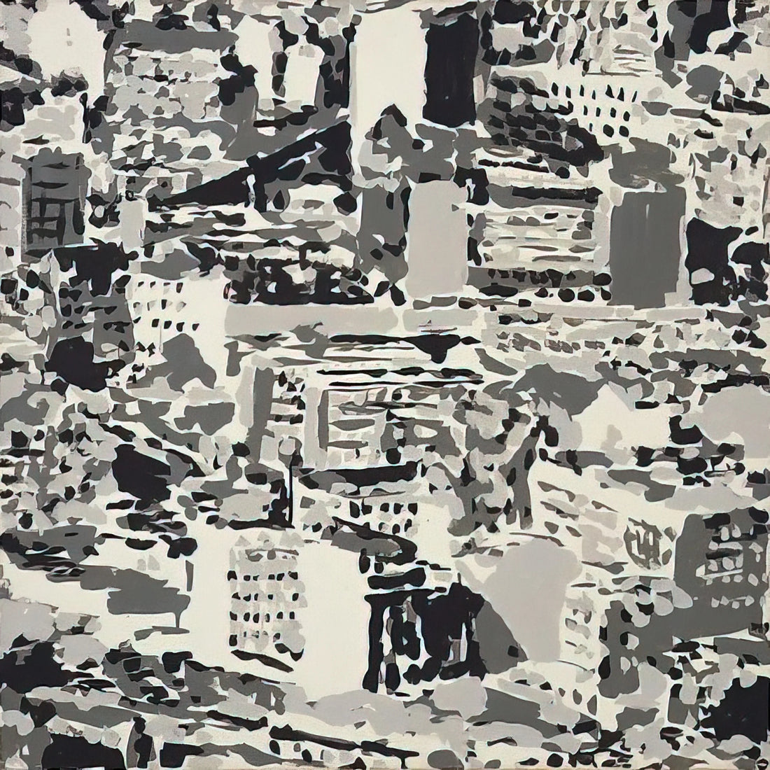 Gerhard Richter 128 Details from a Picture: A Masterpiece of Photographic Painting - TOWNSCAPE 1969 by Gerhard Richter