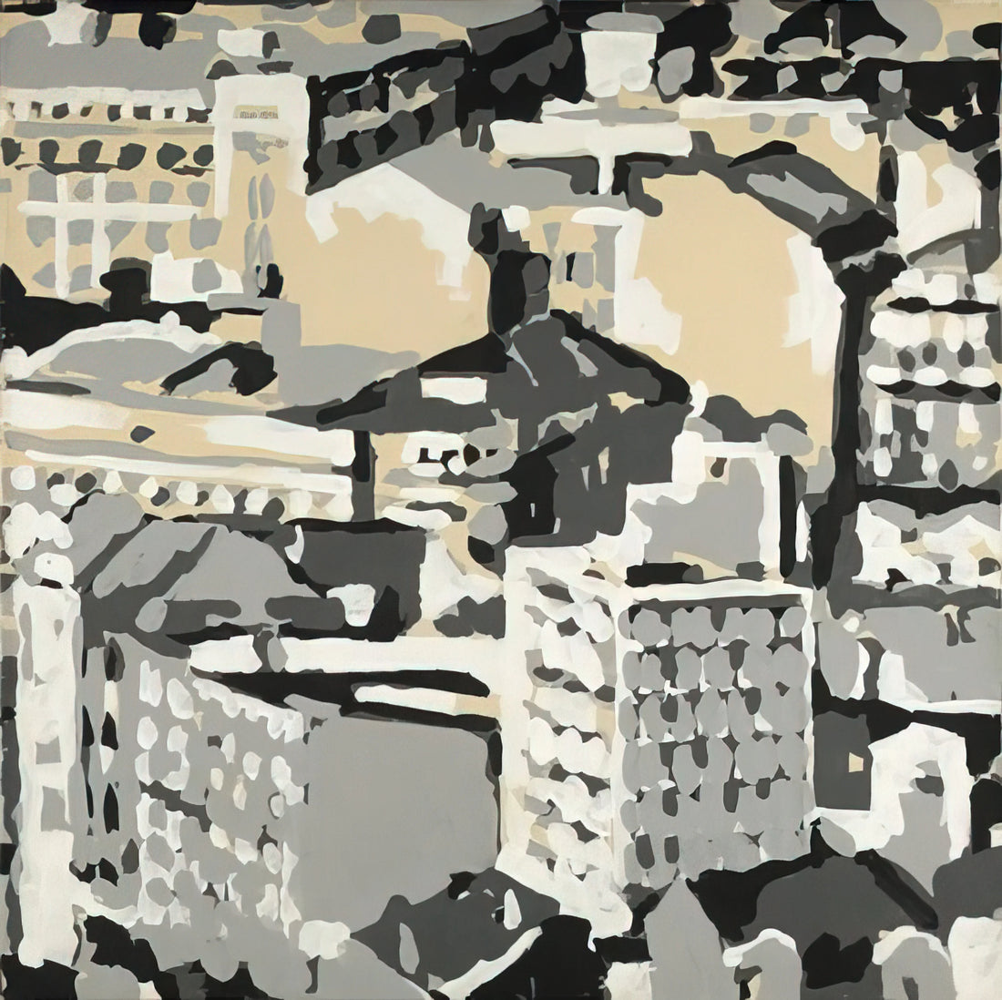 Gerhard Richter Baader Meinhof Paintings: A Haunting Cycle of History, Memory, and Ambiguity - TOWNSCAPE 1969 0 by Gerhard Richter