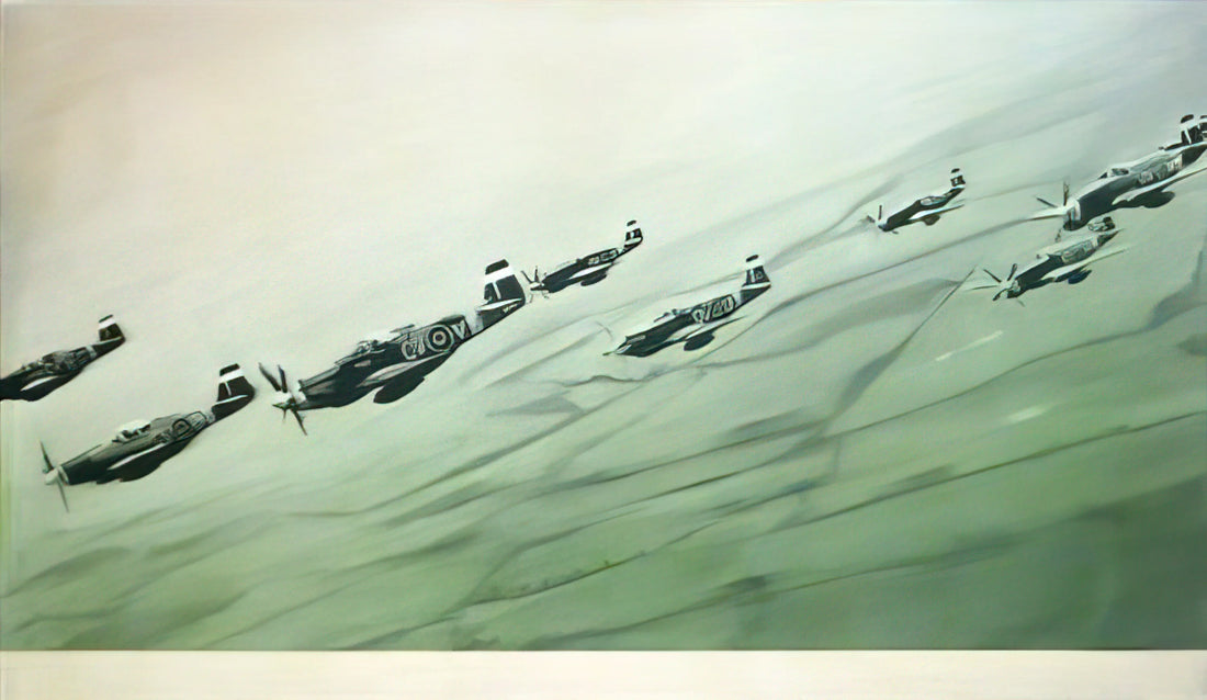 Gerhard Richter Landscape: A Master's Evolving Vision of Nature - MUSTANG STAFFEL 1964 by Gerhard Richter