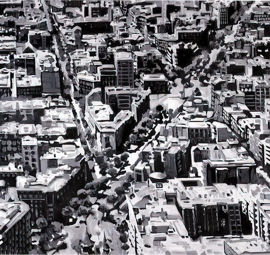 Gerhard Richter Painting: The Master of Ambiguity in Contemporary Art - TOWNSCAPE MADRID by Gerhard Richter