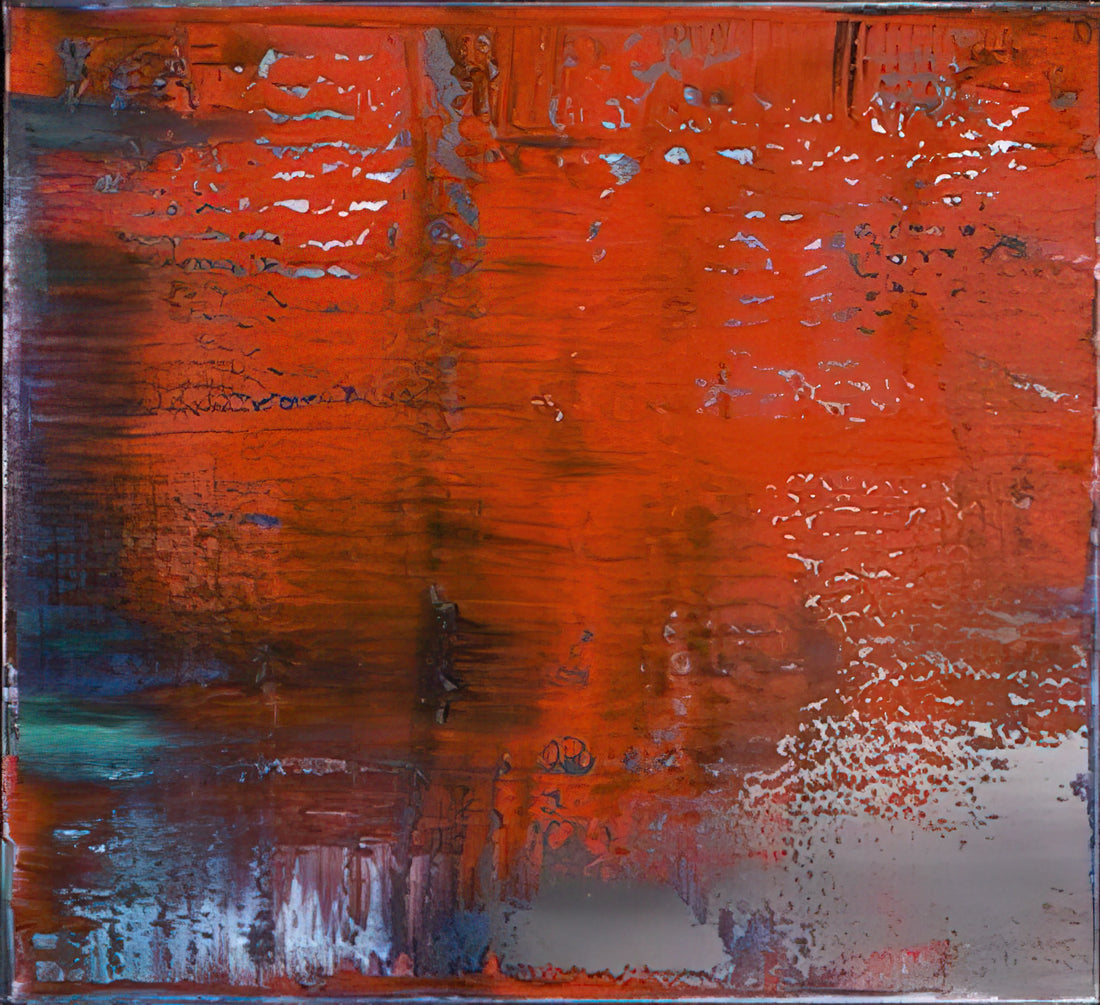 Gerhard Richter Seascape Print: A Study in Atmospheric Abstraction - ABSTRACT PAINTING 805 4 by Gerhard Richter