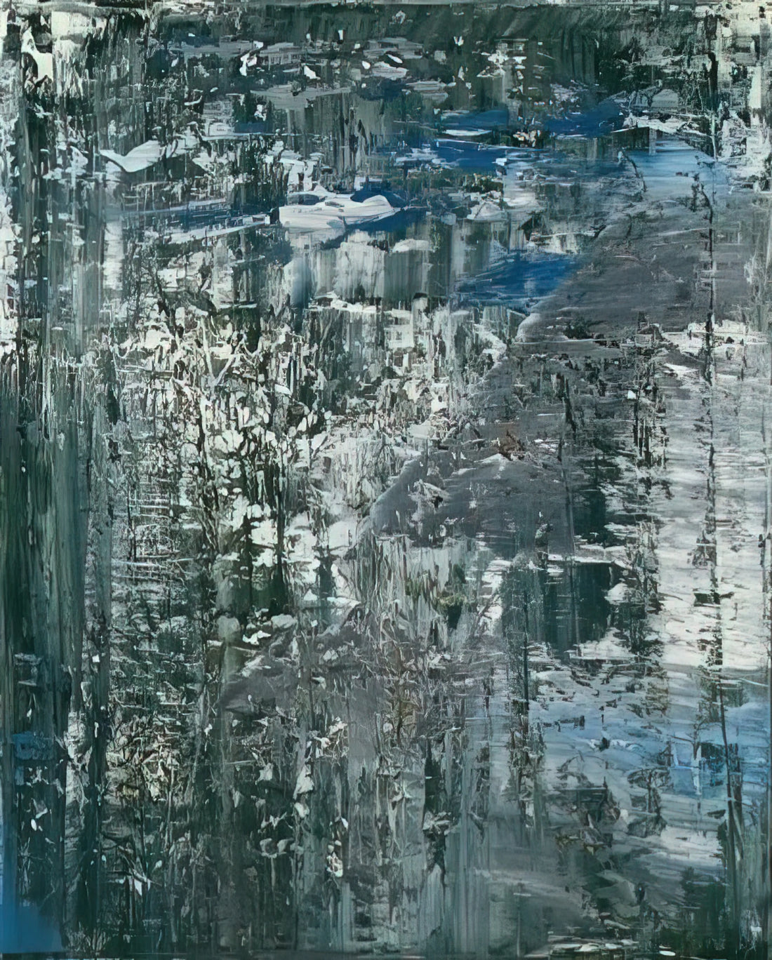 Gerhard Richter War Cut: Deconstructing Memory Through Photographic Abstraction - ICE 4 by Gerhard Richter