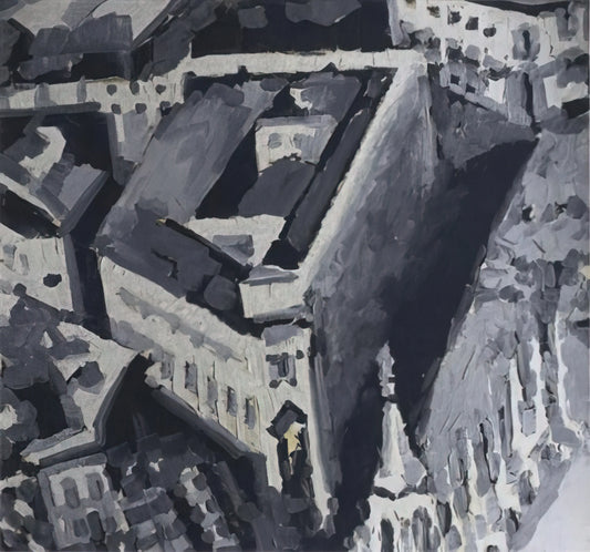 Gerhard Richter: The Artist Who Redefined Contemporary Painting - TOWNSCAPE M2 1968 by Gerhard Richter