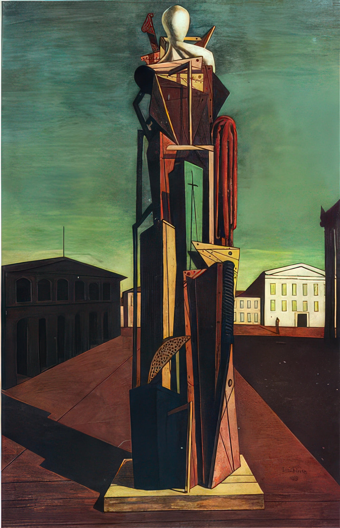 Giorgio de Chirico Poster: The Metaphysical Master's Iconic Art in Print - THE GREAT METAPHYSICIAN 1917 by Giorgio de Chirico