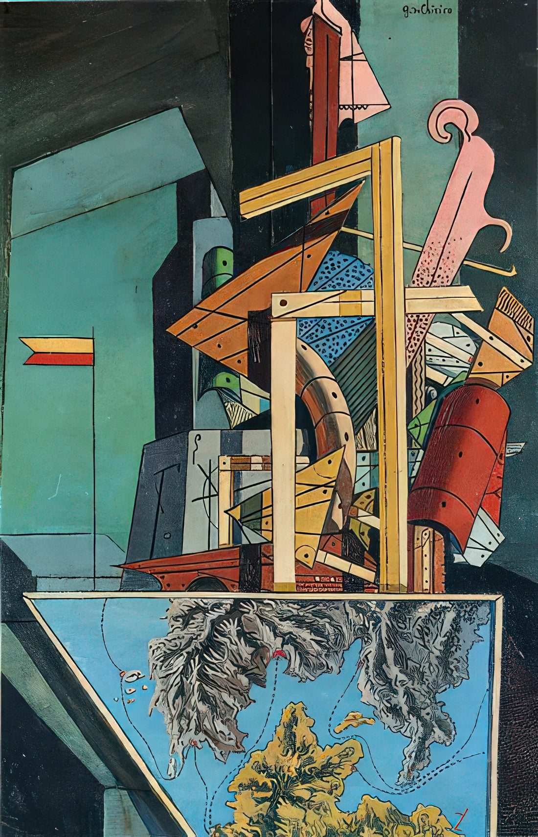Giorgio de Chirico (1888-1978): The Enigmatic Visionary Who Redefined Modern Art - THE MELANCHOLY OF DEPARTURE 1916 1 by Giorgio de Chirico