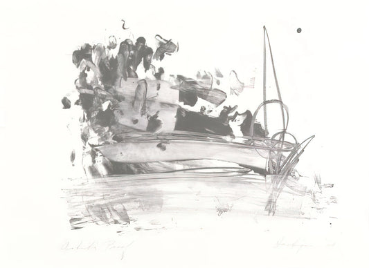 Grace Hartigan Prints: A Legacy of Abstract Expressionism and Urban Vitality - The Hero Leaves His Ship by Grace Hartigan