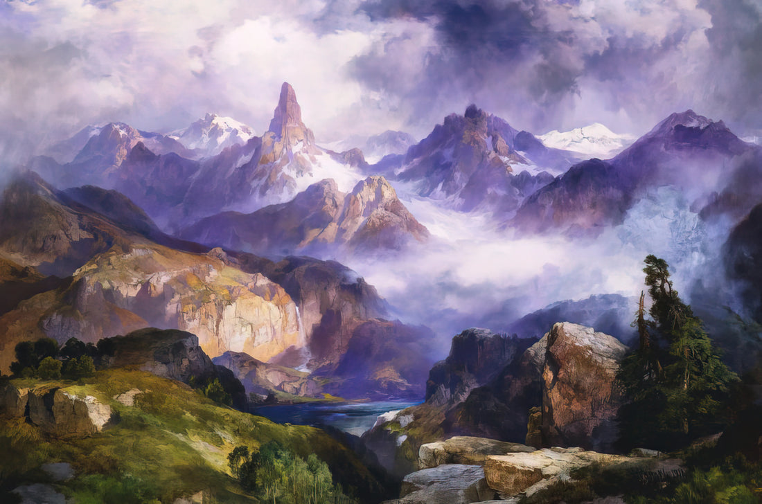 Grand Canyon of the Yellowstone by Thomas Moran: An American Masterpiece of the Hudson River School - Index Peak Yellowstone National Park by Thomas Moran