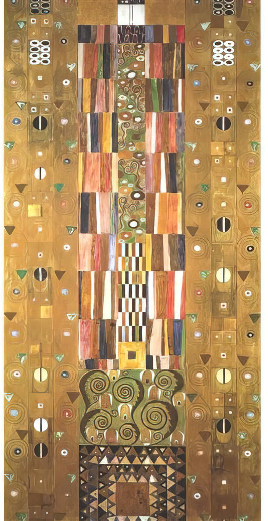 Gustav Klimt Fulfillment Meaning: Decoding the Symbolism in Klimt's Masterpieces - DESIGN FOR THE STOCLETFRIES by Gustav Klimt