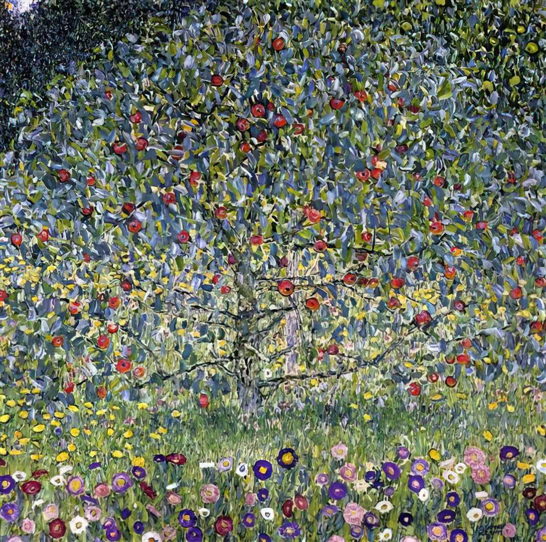 Gustav Klimt Hermine Gallia: A Portrait of Viennese Modernism and Collectorship - APPLE TREE I by Gustav Klimt