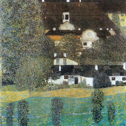 Gustav Klimt Painting: A Journey Through Gold, Symbolism, and Modernist Vision - SCHLOSS KAMMER AM ATTERSEE II 1909 by Gustav Klimt