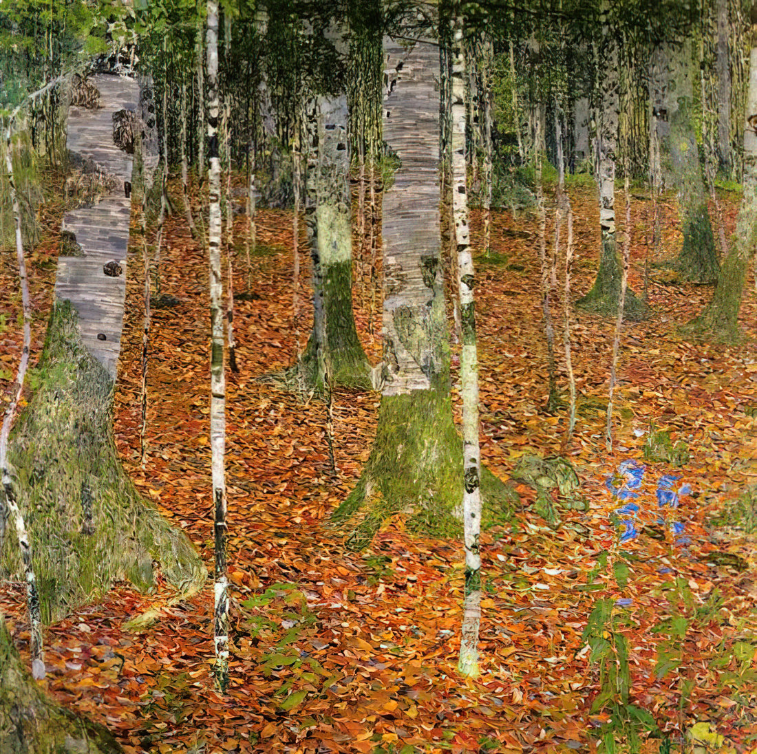 Gustav Klimt: The Golden Master of Symbolism and Modernist Vision - FARMHOUSE WITH BIRCH TREES 1903 by Gustav Klimt