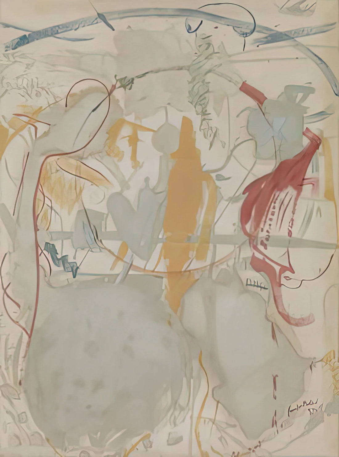 Helen Frankenthaler Artsy: The Soak-Stain Pioneer Who Transformed Abstract Expressionism - Seven Types of Ambiguity, 1957- by Helen Frankenthaler