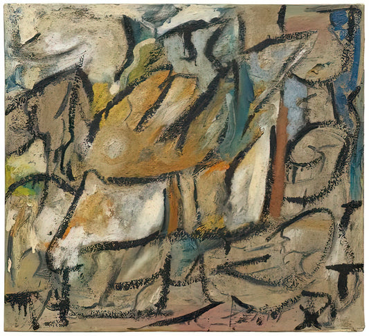 Helen Frankenthaler in Her Studio: The Creative Sanctuary of a Color Field Pioneer - August Weather, 1951- by Helen Frankenthaler