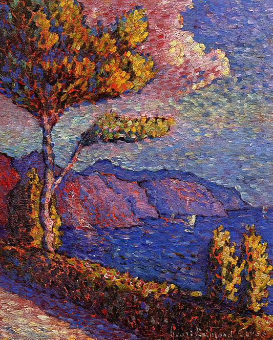 Henri-Edmond Cross Artwork: The Luminous Legacy of Neo-Impressionism's Color Theorist - The Canal near St. Tropez by Henri-Edmond Cross