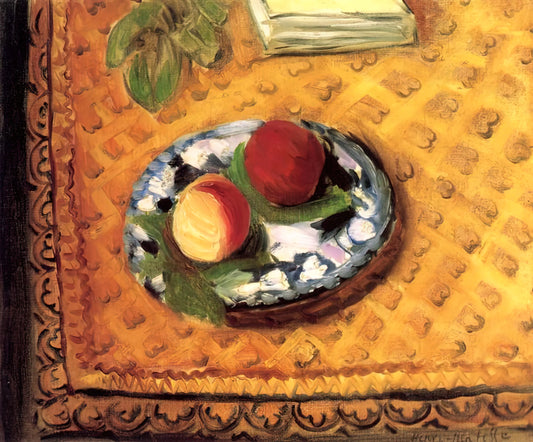 Henri Matisse Black and White Prints: A Study in Form, Contrast, and Modernist Mastery - TWO PEACHES 1920 by Henri Matisse