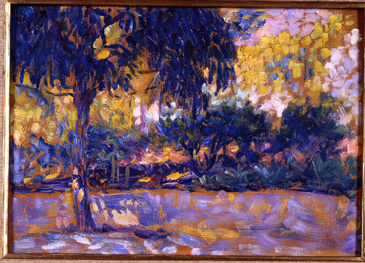 Henri Matisse Black and White Prints: The Master's Monochromatic Vision - LANDSCAPE WITH EUCALYPTUS TREES AND RIVER TREES IN FRONT OF A RIVER 1908 by Henri Matisse