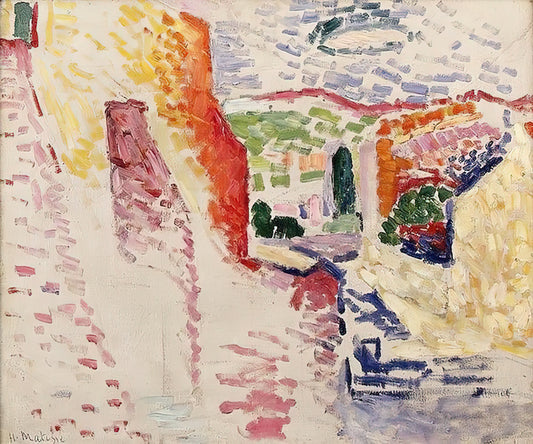 Henri Matisse Brushed Aluminum Print: A Modernist Masterpiece Reimagined - SUN STREET 1905 by Henri Matisse