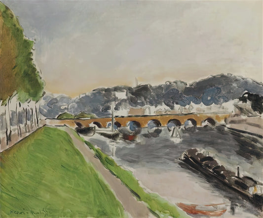 Henri Matisse Canvas: A Collector's Guide to Modernist Mastery - LE PONT DE SEVRES AU CHALAND 1917 by Henri Matisse