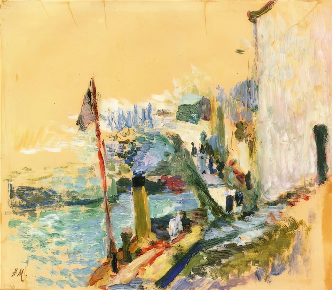 Henri Matisse Cutouts: The Revolutionary Final Chapter of a Master's Career - THE PORT OF BELLE ISLE SUR MER 1897 by Henri Matisse