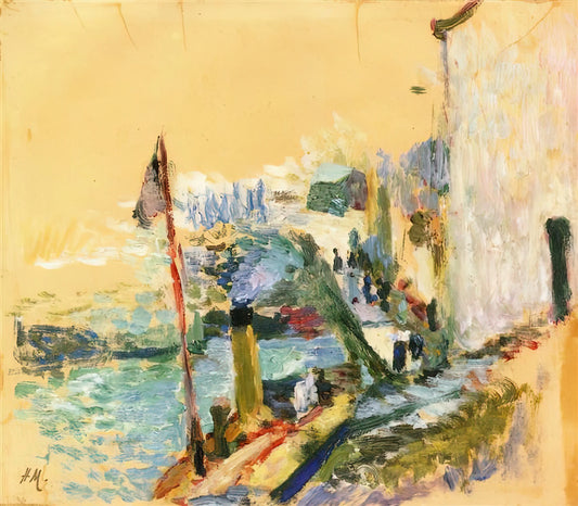 Henri Matisse Cutouts: The Revolutionary Final Chapter of a Master's Career - THE PORT OF BELLE ISLE SUR MER 1897 by Henri Matisse