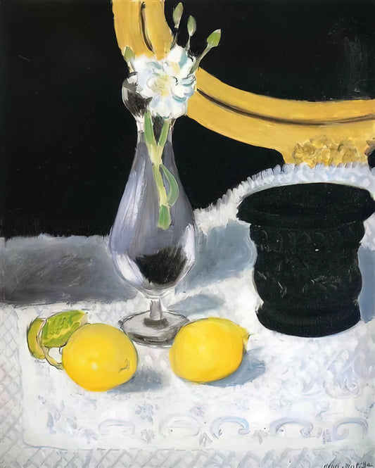 Henri Matisse Desenio: The Master of Color, Line, and Decorative Harmony - STILL LIFE WITH LEMONS 1919 by Henri Matisse