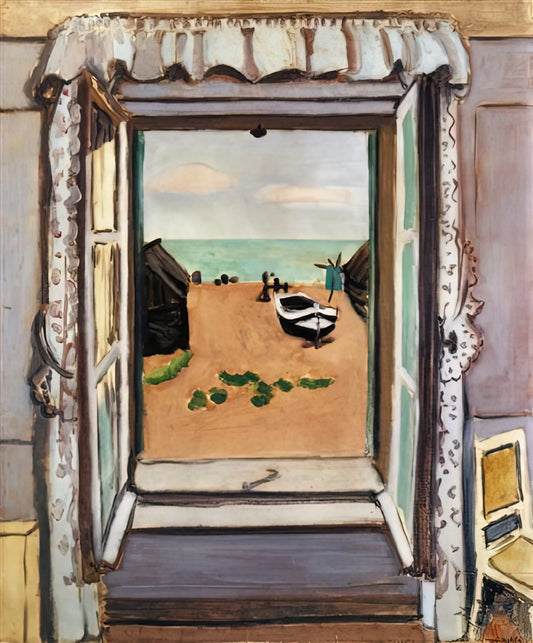 Henri Matisse Papier Découpé Prints: The Revolutionary Late Work of a Modern Master - OPEN WINDOW ETRETAT 1920 by Henri Matisse