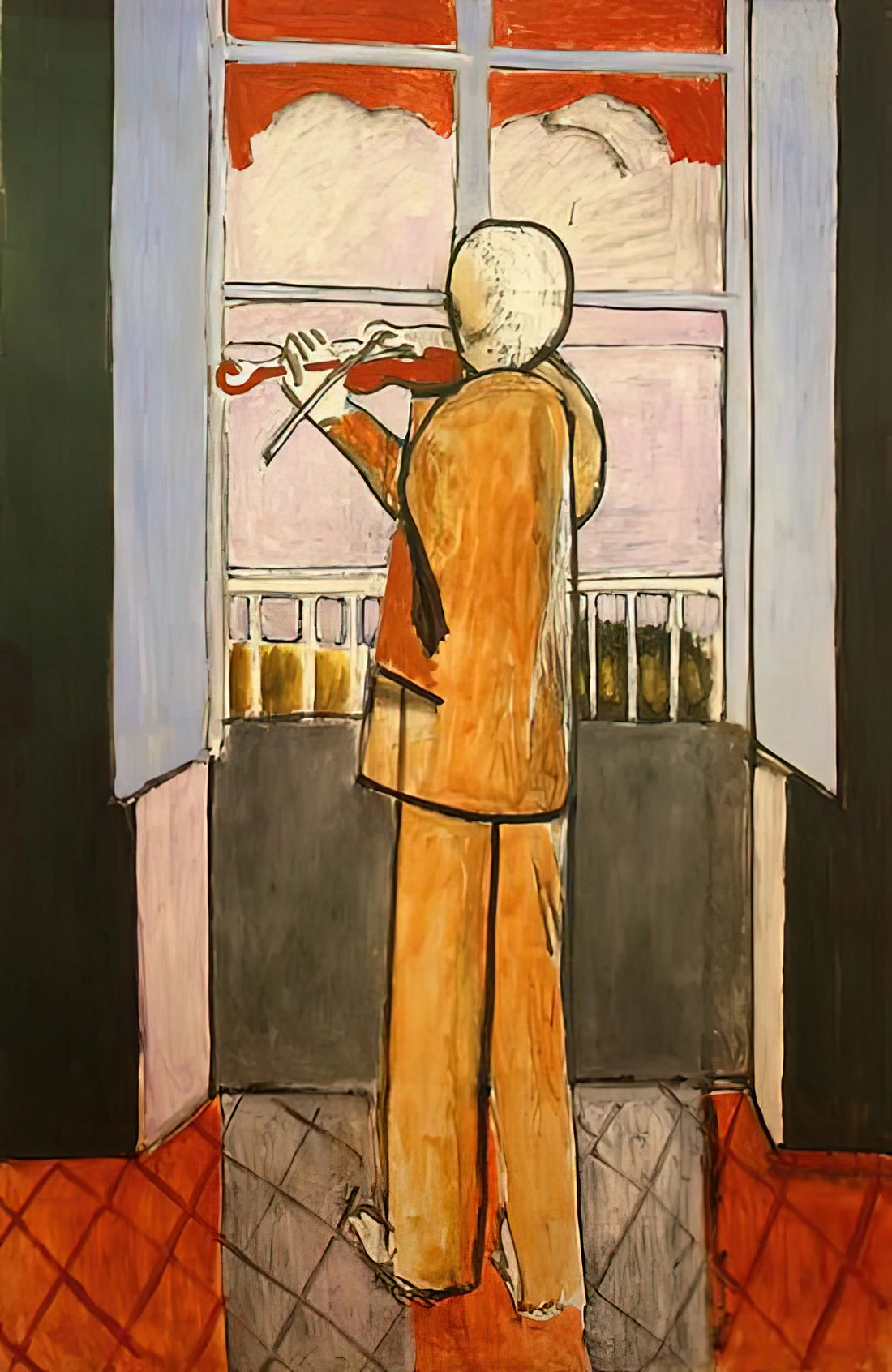 Henri Matisse and André Derain: The Revolutionary Friendship That Created Fauvism - THE VIOLINIST AT THE WINDOW 1918 by Henri Matisse