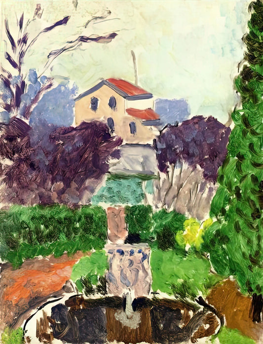 Henri Matisse at MoMA: A Curator's Guide to the Master's Paintings in New York - THE ARTIST S GARDEN AT ISSY LES MOULINEAUX 1918 by Henri Matisse