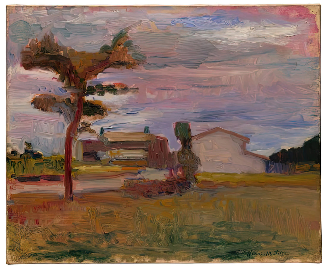 Henri Matisse at the Barnes Foundation: A Master's Vision in a Collector's Sanctuary - CORSICAN LANDSCAPE 1898 by Henri Matisse