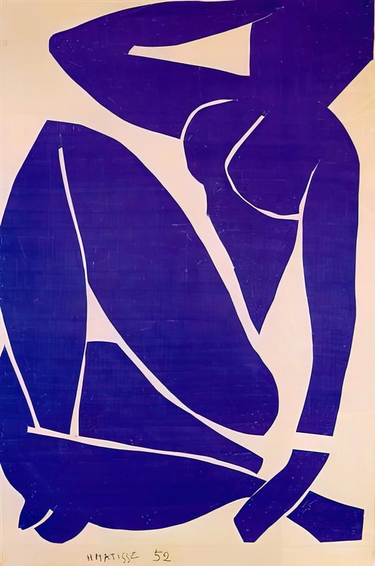 Henri Matisse in the 1930s: A Decade of Artistic Transformation and Mastery - BLUE NUDE III 1952 by Henri Matisse