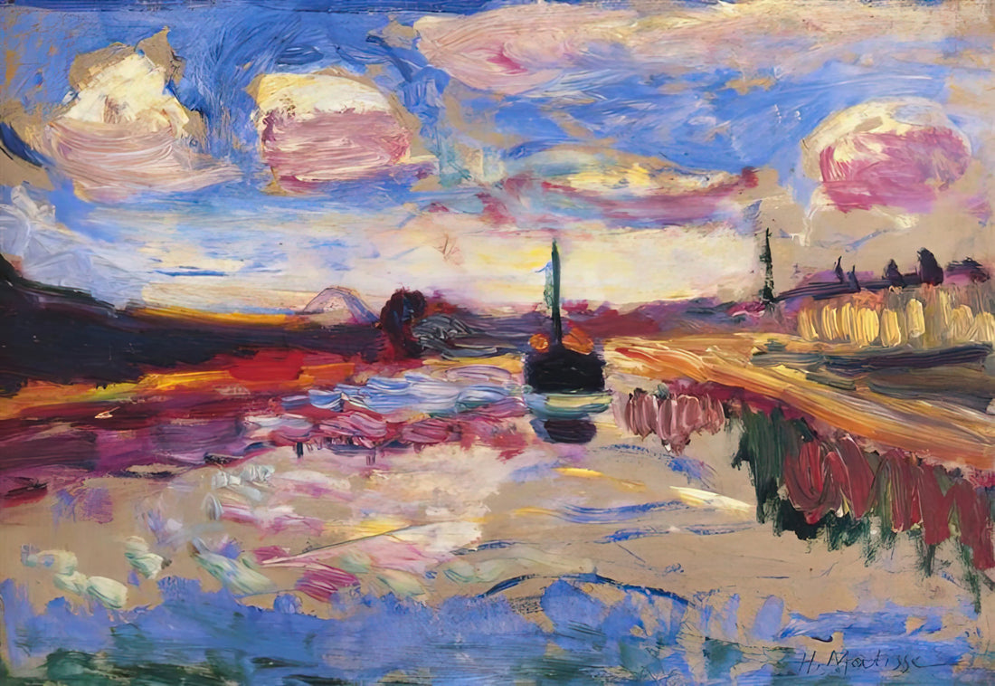 Henri Matisse's Madame Matisse: A Masterpiece of Modern Portraiture and Artistic Evolution - CANAL DU MIDI 1899 by Henri Matisse