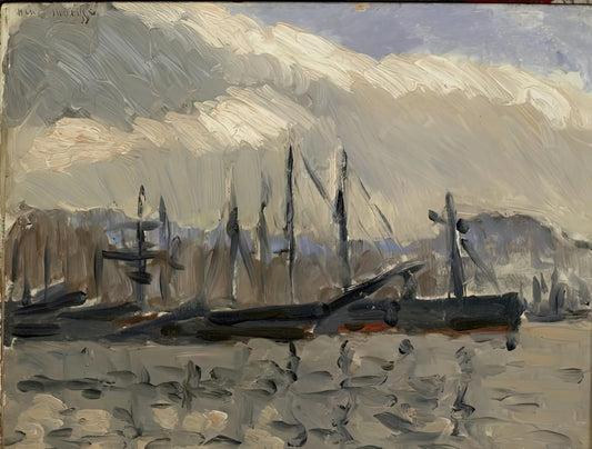 Henri Matisse's Papiers Découpés: The Revolutionary Cut-Outs That Redefined Modern Art - PORT DE CHERBOURG 1918 by Henri Matisse
