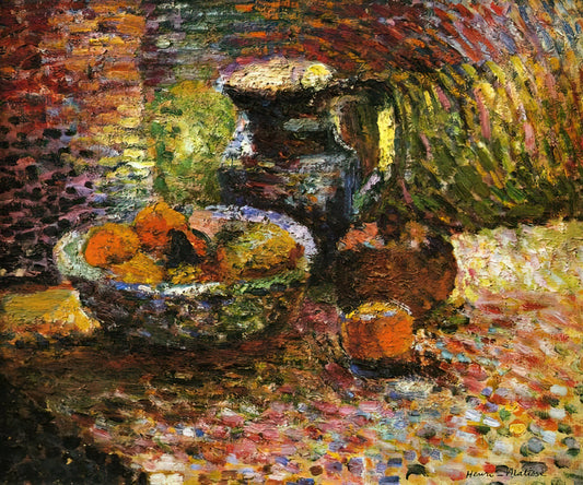 Henri Matisse's The Red Studio at MoMA: A Revolutionary Masterpiece of Color and Space - STILL LIFE WITH PITCHER AND FRUIT by Henri Matisse