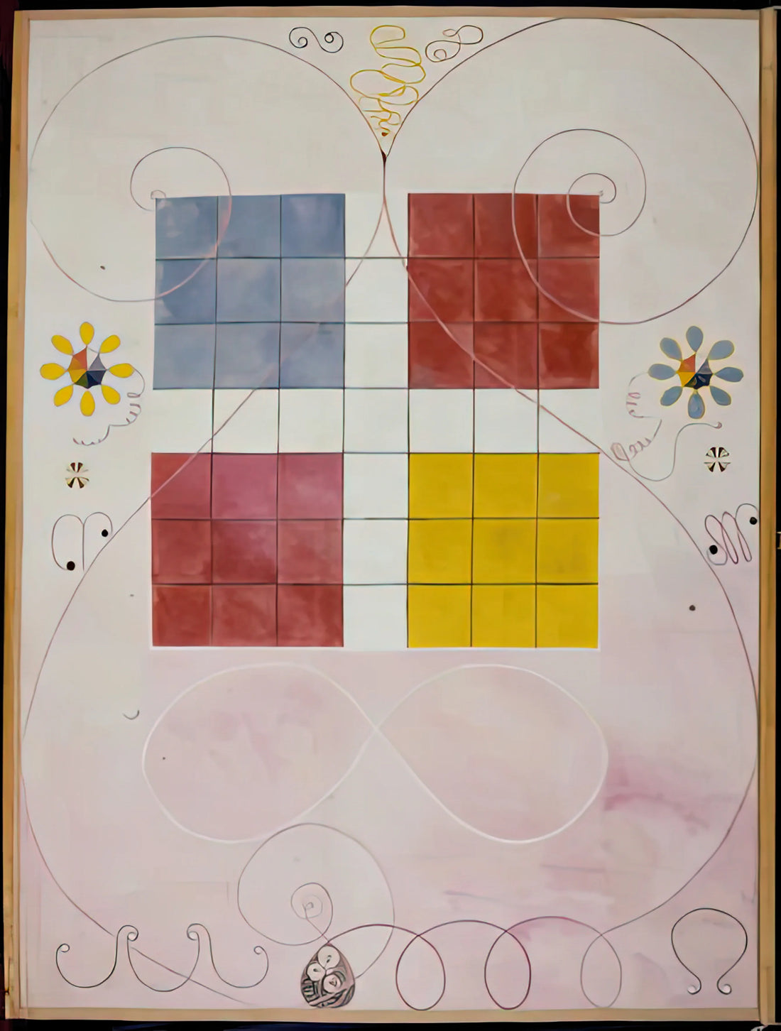 Hilma af Klint & Piet Mondrian: Pioneers of Abstract Art and Spiritual Geometry - DE TIO ST RSTA N 10 ALDERDOMEN 1907 by Hilma af Klint