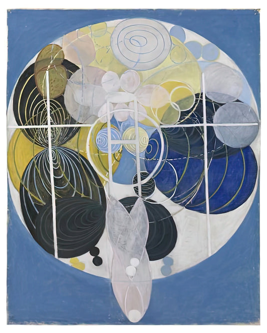 Hilma af Klint at the Guggenheim: A Guide to Her Iconic Art Prints and Posters - THE LARGE FIGURE PAINTINGS NR 5 1907 by Hilma af Klint