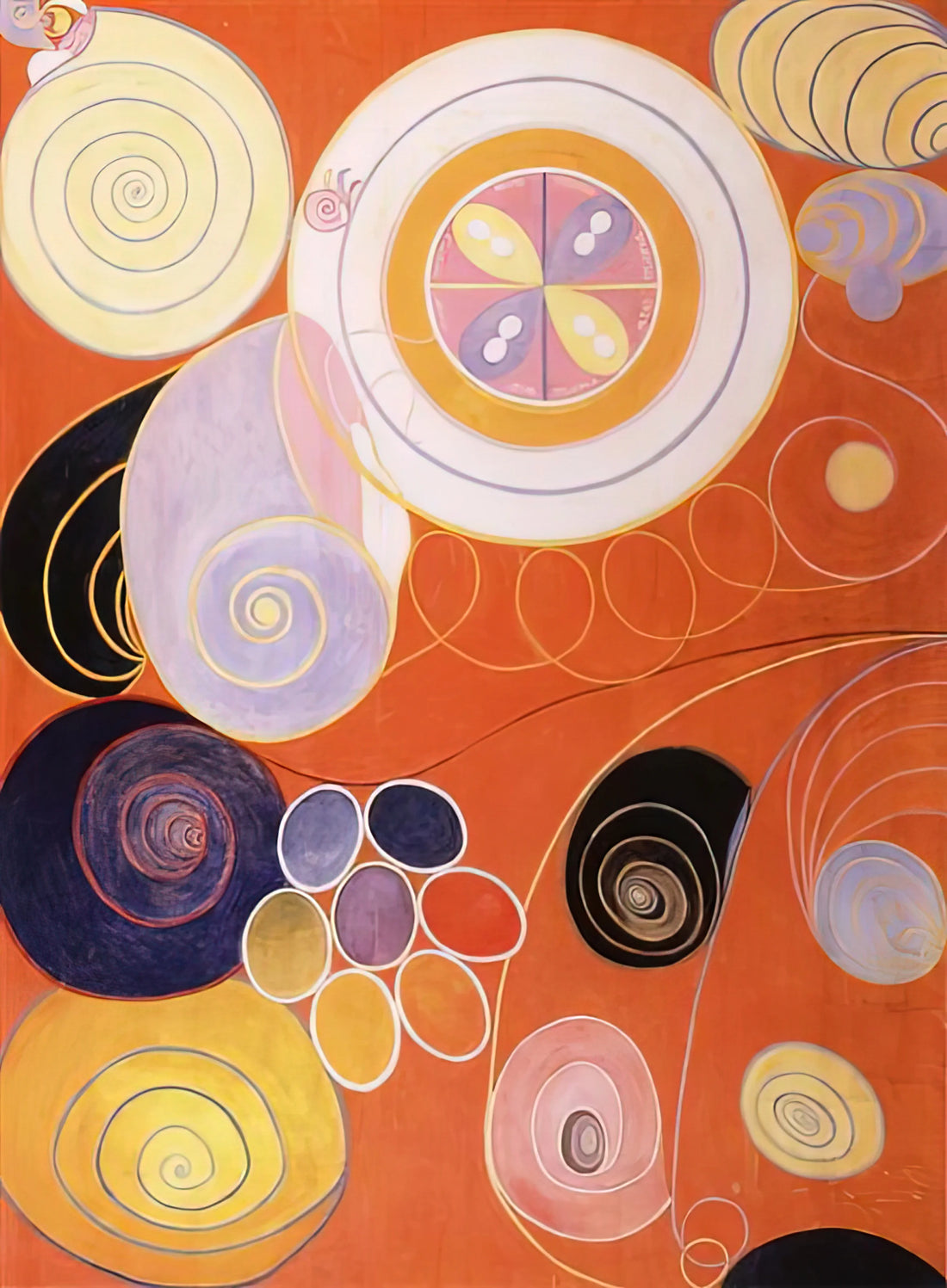 Hilma af Klint's The Ten Largest: The Mainstay of Visionary Abstraction - THEY TENS MAINSTAY IV 1907 by Hilma af Klint