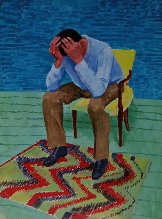 Hockney Painting Celia: A Portrait of Intimacy and Artistic Evolution - David Hockney by David Hockney